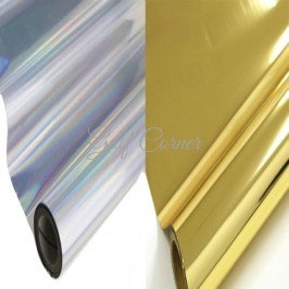 فينيل حراري مرايا ( ذهبي - فضي )