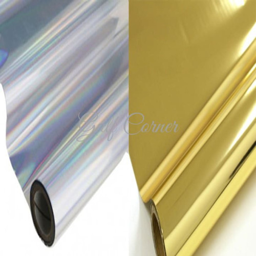 فينيل حراري مرايا ( ذهبي - فضي )