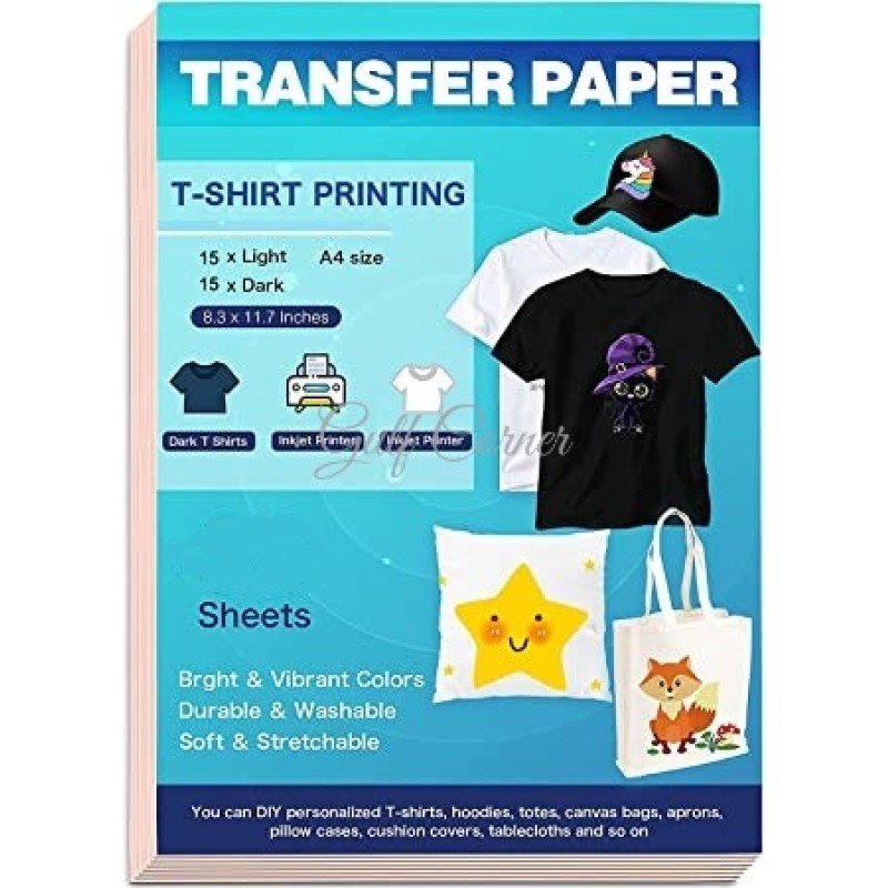Supplement paper for dark fabric