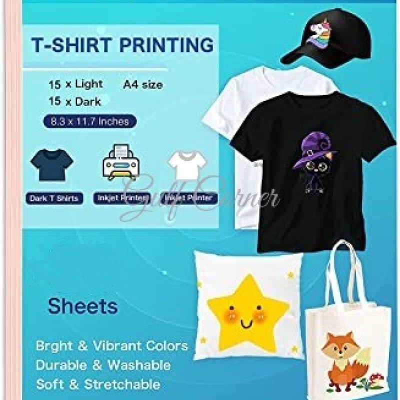 Supplement paper for dark fabric